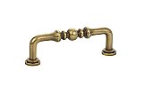 Brass Spindle Pull, 3-1/2" on center - Multiple Finishes