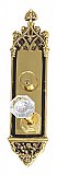 Gothic 16" Plate Mortise Entry Door Set with Hartford Crystal Knob - Multiple Finishes