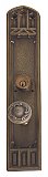 Oxford 18" Plate Mortise Entry Door Set with Lafayette Knob - Multiple Finishes