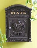 Classic Mailbox with Lock, Black