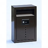 Contemporary Locking Mailbox - Bronze Finish