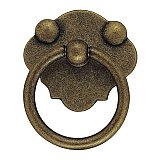 Ring Pull, large backplate, OIL RUBBED BRONZE ONLY