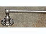 Edwardian Rope Backplate 30" Single Towel Bar in Antique Pewter