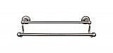 Edwardian Plain Backplate 30" Double Towel Bar in Antique Pewter