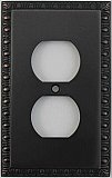 Egg And Dart Oil Rubbed Bronze Forged Single Duplex Switchplate / Cover Plate