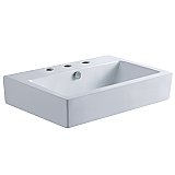 Kingston Brass Century Ceramic Bathroom Sink - White