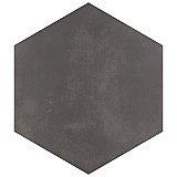 Horizon Hex Nero 7-3/4" x 9" Ceramic Floor & Wall Tile - Per Case of 24 - 8.88 Sq. Ft