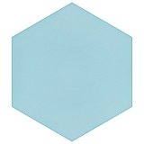Textile Basic Hex Aqua 8-5/8" x 9-7/8" Porcelain Tile - Sold Per Case of 25 - 11.56 Square Feet