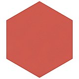 Textile Basic Hex Red 8-5/8" x 9-7/8" Porcelain Tile - Sold Per Case of 25 - 11.56 Square Feet