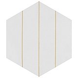 Porto Savona Hex Dandelion 8-5/8" x 9-7/8" Porcelain Floor & Wall Tile - 25 Tiles Per Case - 11.5 Sq. Ft.