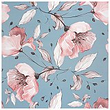 Imagine Floral Blossom 19-3/8" x 19-3/8" Porcelain Floor & Wall Tile - Sold Per Case of 4 - 10.56 Sq. Ft.