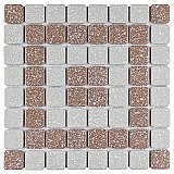 Crystalline Market Sq Beige 11-3/4" x 11-3/4" Porcelain Mosaic Tile - 10 Tiles Per Case - 9.8 Sq. Ft.