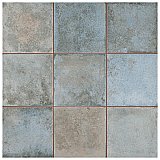 Kings Etna Blue 13-1/8" x 13-1/8" Ceramic Floor & Wall Tile - 10 Tiles Per Case - 12.2 Sq. Ft.