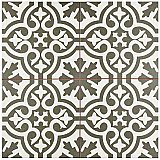 Berkeley Charcoal Brown 17-5/8" x 17-5/8" Ceramic Tile - Brown & Gray & White - Per Case of 5 - 11.10 Square Feet