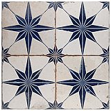 Kings Star Luxe Blue 17-5/8" x 17-5/8" Ceramic Floor & Wall Tile - 5 Tiles Per Case - 10.95 Sq. Ft.