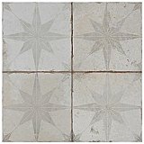 Kings Star White 17-5/8"x17-5/8" Ceramic Floor/Wall Tile - Sold Per Case of 5 - 11.02 Square Feet Per Case