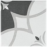 Twenties Crest Mini 4"  x 4" Ceramic Tile - Per Case of 81 - 9.72 Square Feet