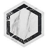 BioTech Venato Hex Deco Dark 11" x 13" Porcelain Floor & Wall Tile - Per Case of 14 - 10.64 Sq. Ft.