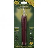 LED Timer Taper Battery Powered Candle, Burgundy