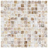 Conchella Square Natural 12" x 12" Seashell Mosaic Tile -10 Tiles Per Case - 10.2 Sq. Ft.