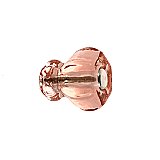 Depression Pink 1" Glass Hexagonal Knob, Front Mounted