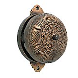 Stella Rotary Doorbell, Burnished Bronze