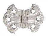 Butterfly Cabinet Hinge Pair, Polished Nickel