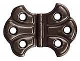 Butterfly Cabinet Hinge Pair, Oil Rubbed Bronze