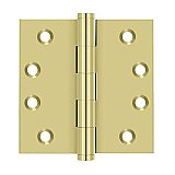 Solid Brass 4" x 4" Square Hinge - Pair