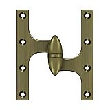 Solid Brass Olive Knuckle Hinge - 6" x 5" - RIGHT