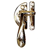 Offset Icebox Latch - Left - Polished Brass