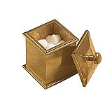 Solid Bronze Square Canister - Multiple Finishes Available
