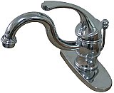 Kingston Brass KB3401GL Single-Handle 4 in. Centerset Bathroom Faucet, Polished Chrome