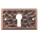 Hammered Arts & Crafts Keyhole Cover
