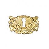 Eastlake Style Keyhole Cover - Polished Unlacquered Brass