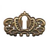 Victorian Keyhole Cover - Antique Brass