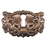 Eastlake Style Keyhole Cover - Antique Brass