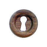 Keyhole Cover - Walnut - 1" diameter