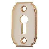 Solid Brass Decorative Door Keyhole Cover - Polished Brass