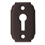 Solid Brass Decorative Door Keyhole Cover - Oil Rubbed Bronze