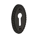 Oval Rope Door Keyhole Cover, Oil Rubbed Bronze
