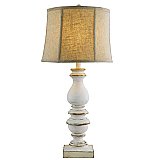 Bishop Table Lamp White - With Shade