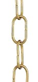 Standard Oval Lamp Chain, Solid Brass