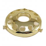 Polished Brass Plated UNO Shade Holder 3-1/4" Fitter