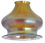 Aurene Gold Poppy Glass Fixture Shade