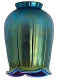 Aurene Peacock Blue Squash Glass Fixture Shade