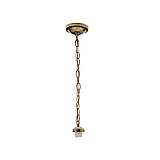 Brass-Plated Pendant Ceiling Fixture, 2-1/4" Fitter