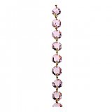 16mm Glass Beaded Chandelier Chain - Pink