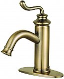 Fauceture Royale Single-Handle Monoblock Bathroom Faucet - Antique Brass