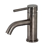 Fauceture LS822DLVN Concord Single-Handle Bathroom Faucet with Push Pop-Up, Black Stainless